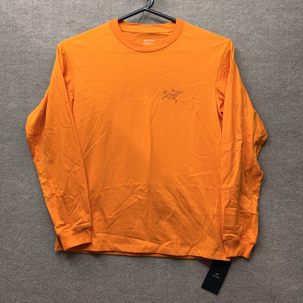 Arcteryx Kragg Cotton LS Long Sleeve Shirt Blaze Orange Mens Medium NEW